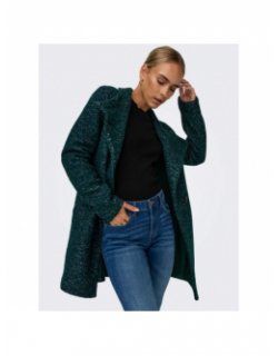 Manteau en laine sophia wool vert femme - Only