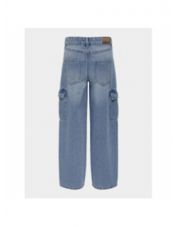 Jean cargo large carrot harmony bleu fille - Only