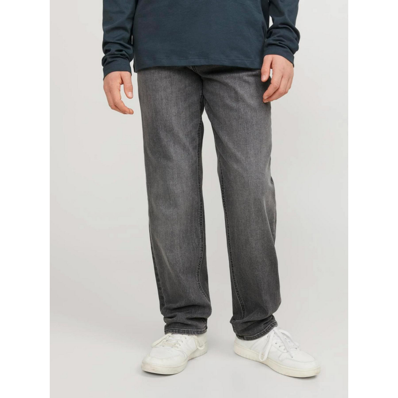 Jean droit clark original stretch 349 gris garçon - Jack & Jones