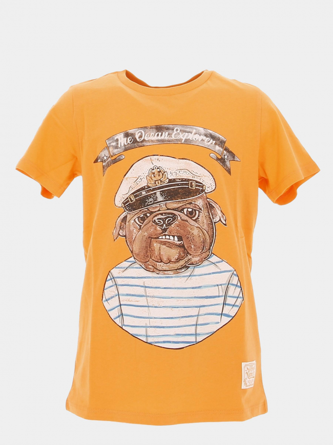 T-shirt tole orange garçon - Name It