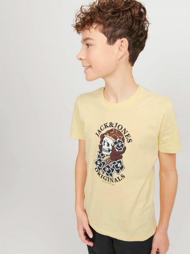T-shirt heavens jaune garçon - Jack & Jones