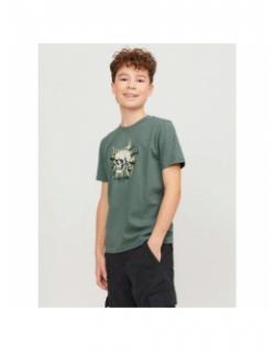 T-shirt heavens kaki garçon - Jack & Jones