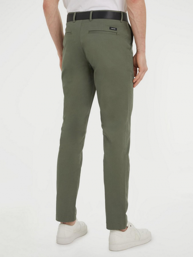 Pantalon slim fit modern twill kaki homme - Calvin Klein