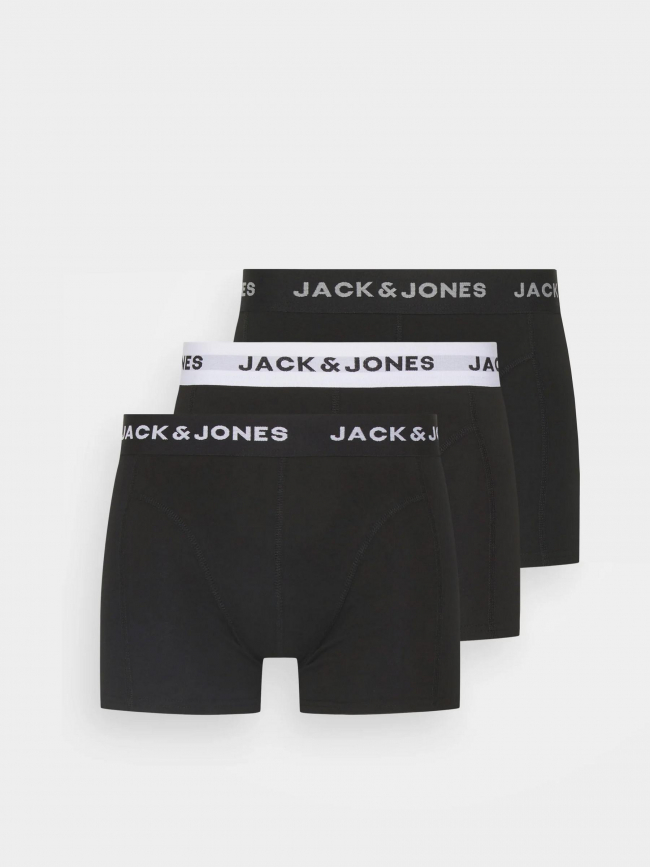 Pack 3 boxers solid noir homme - Jack & Jones