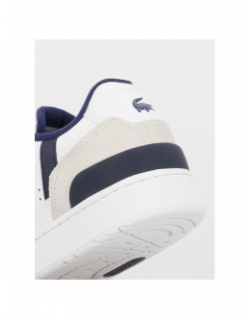 Baskets cuir t-clip bleu blanc homme - Lacoste