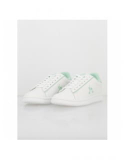 Baskets court clean optical vert blanc femme - Le Coq Sportif