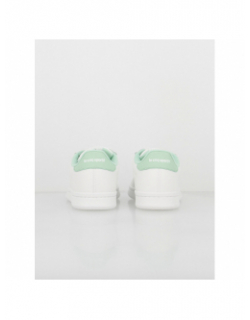 Baskets court clean optical vert blanc femme - Le Coq Sportif