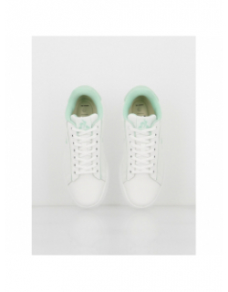 Baskets court clean optical vert blanc femme - Le Coq Sportif