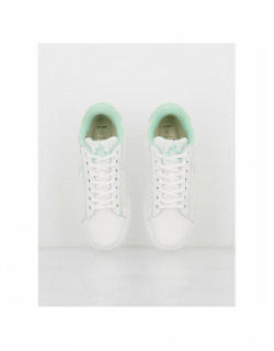 Baskets court clean optical vert blanc femme - Le Coq Sportif