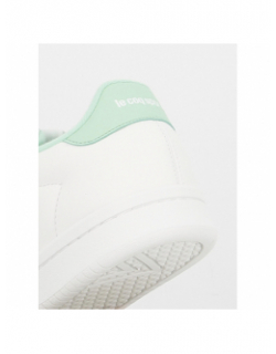 Baskets court clean optical vert blanc femme - Le Coq Sportif