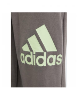 Jogging big logo vert gris enfant - Adidas