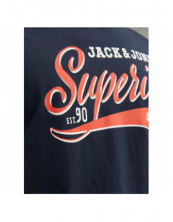 T-shirt essential logo bleu marine homme - Jack & Jones