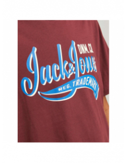 T-shirt essential logo bordeaux homme - Jack & Jones