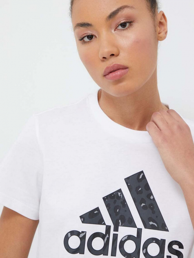 T-shirt logo animal blanc femme - Adidas