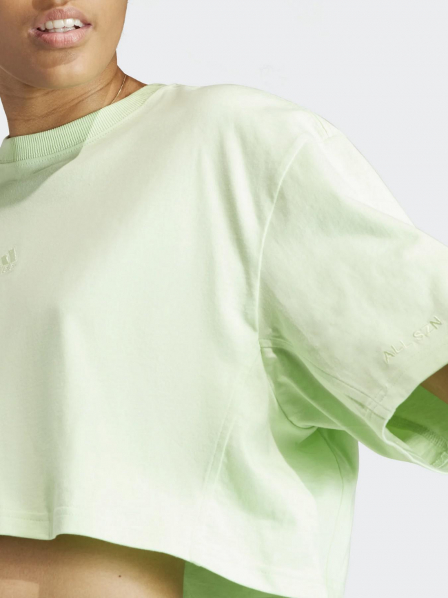 T-shirt crop all szn vert femme - Adidas