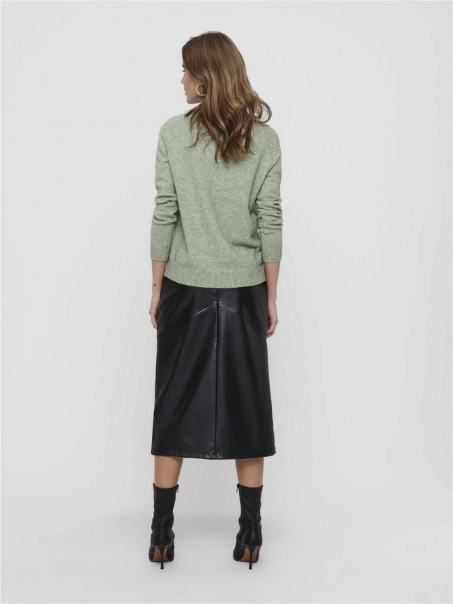 Pull uni lesly vert femme - Only