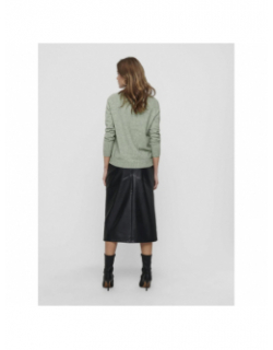 Pull uni lesly vert femme - Only