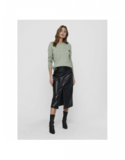 Pull uni lesly vert femme - Only