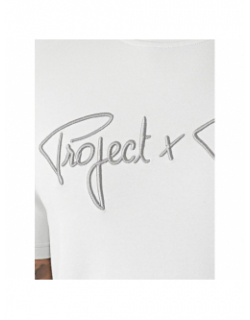 T-shirt logo brodé signature gris homme - Project X Paris