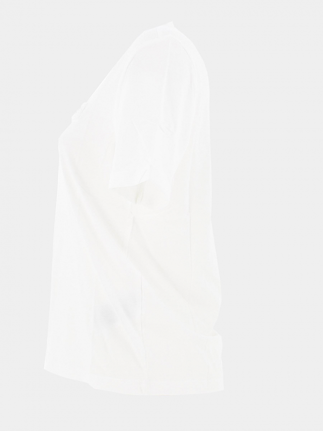 T-shirt col v nori blanc femme - Only