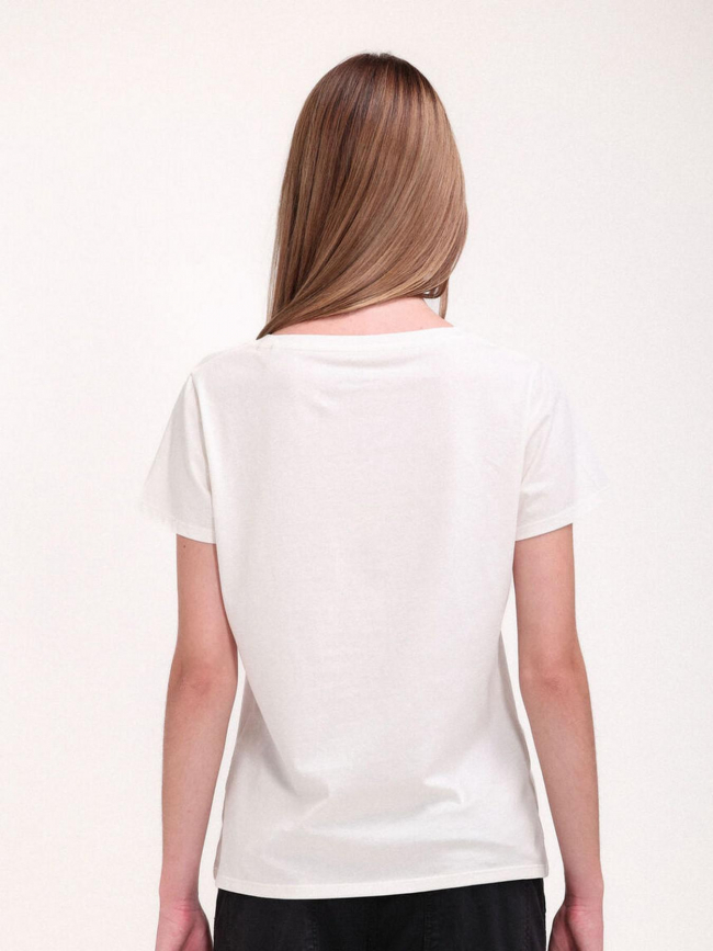 T-shirt lily blanc femme - Teddy Smith