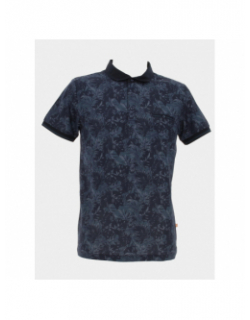 Polo imprimés grommet bleu homme - Benson & Cherry
