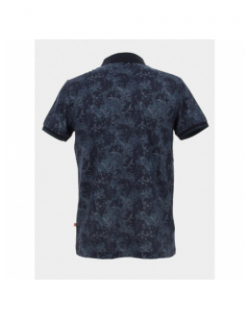 Polo imprimés grommet bleu homme - Benson & Cherry