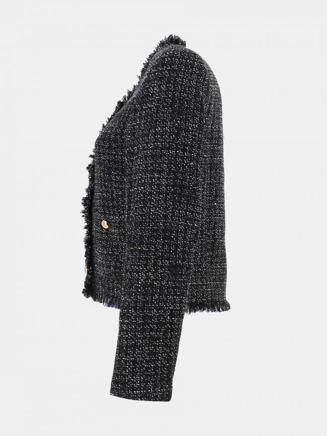 Veste en tweed nea noir femme - La Petite Etoile