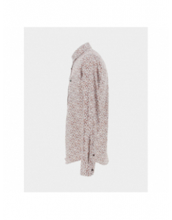 Chemise à fleurs logia blanc rouge homme - Benson & Cherry