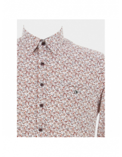 Chemise à fleurs logia blanc rouge homme - Benson & Cherry