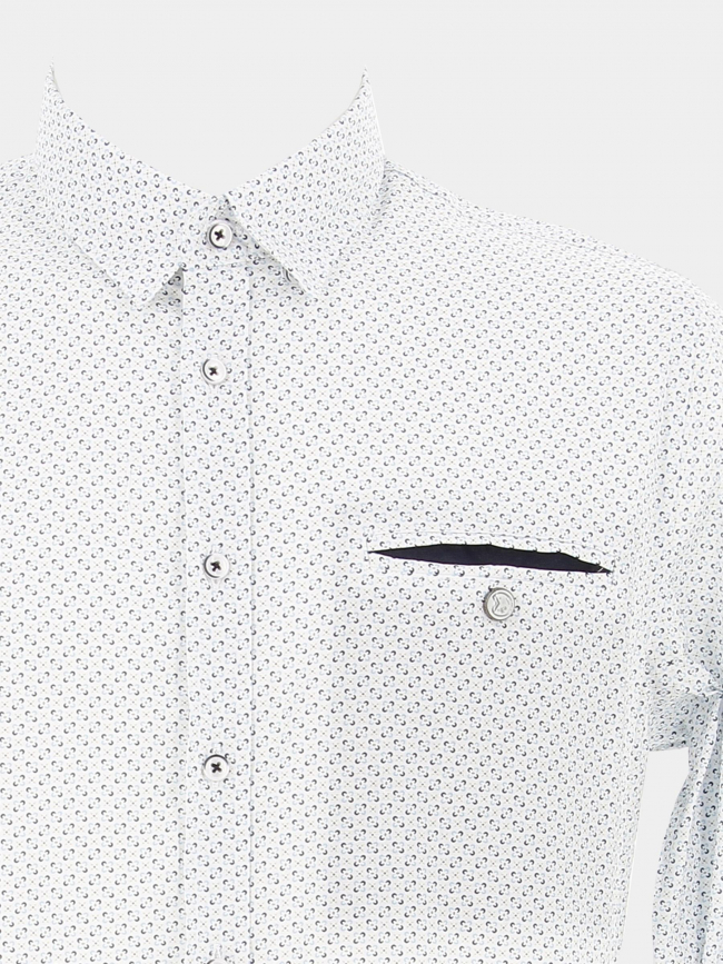 Chemise imprimées lomzi bleu homme - Benson & Cherry