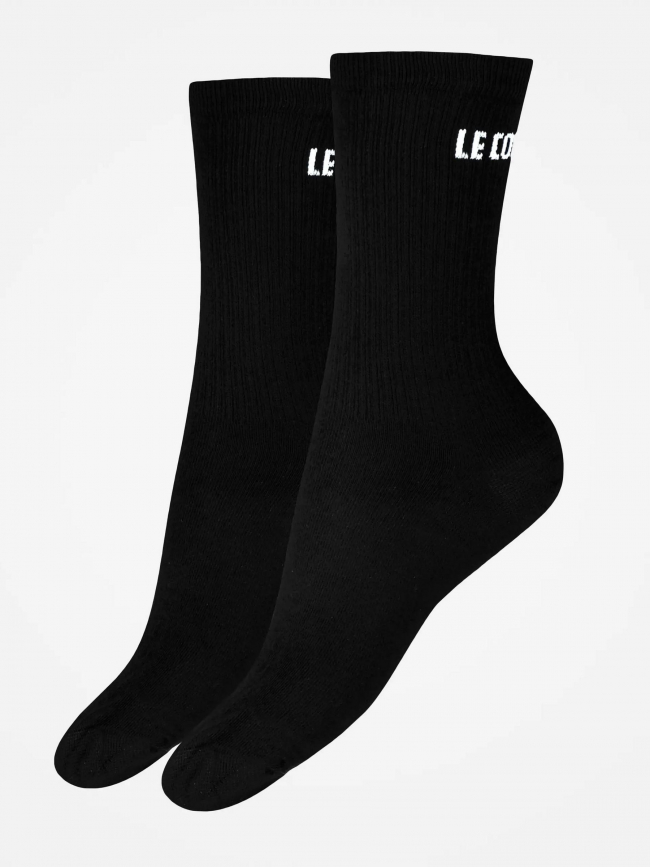Pack 2 paires de chaussettes hautes noir - Le Coq Sportif