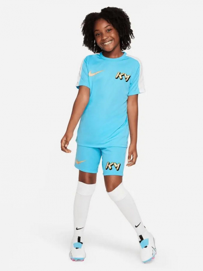 T-shirt de football kylian Mbappé bleu enfant - Nike