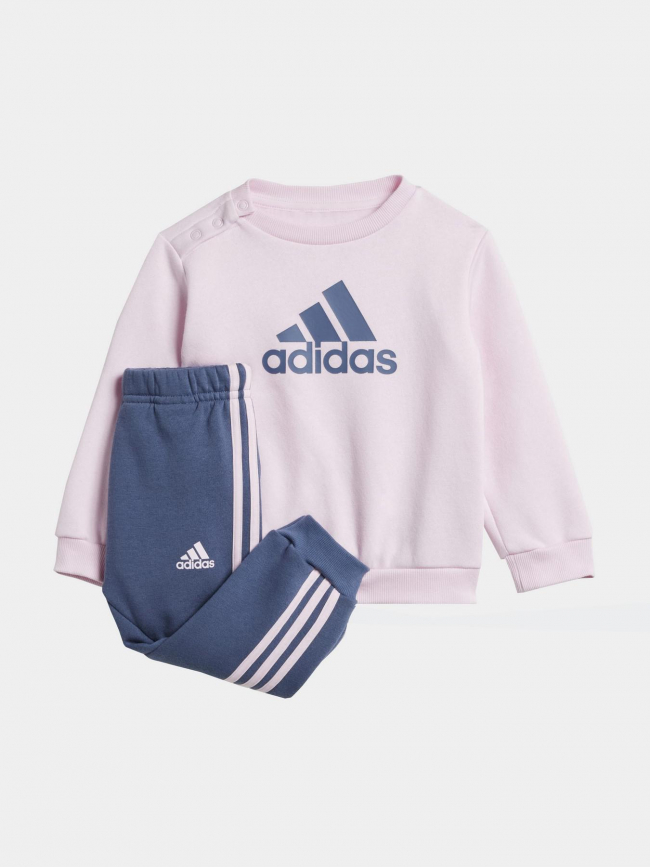 Ensemble jogging bos logo rose violet fille - Adidas