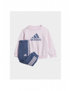 Ensemble jogging bos logo rose violet fille - Adidas