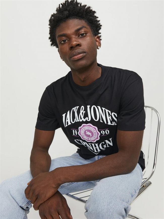 T-shirt originals noir et rose homme - Jack & Jones