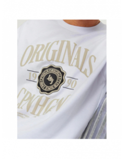 T-shirt logo originals doré blanc homme - Jack & Jones