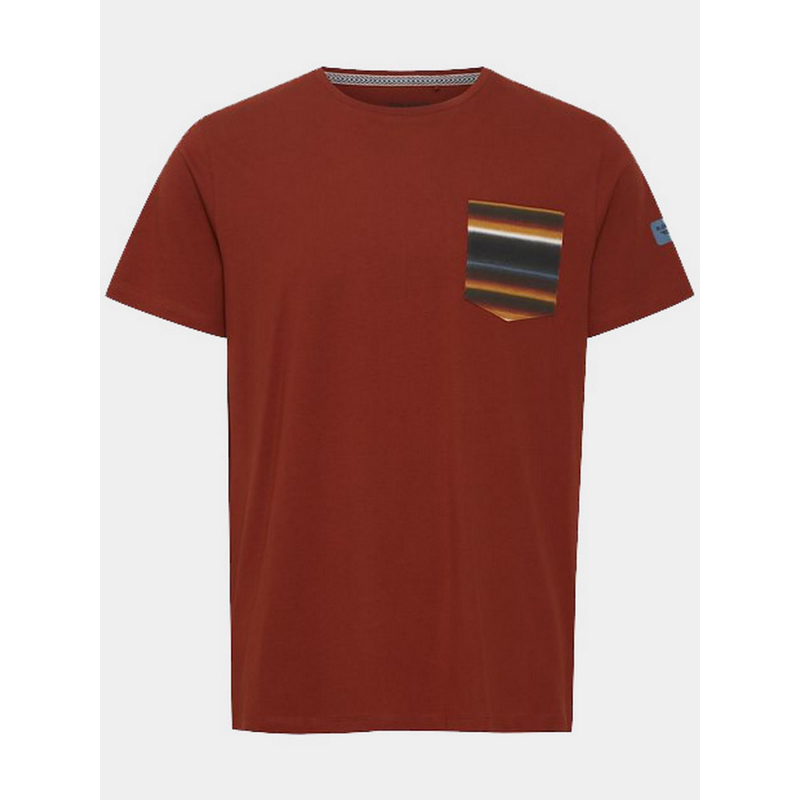T-shirt poche colorée rayures rouge homme - Blend