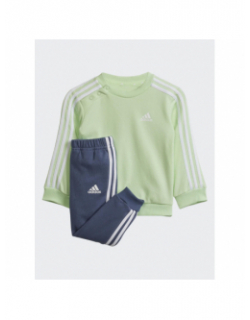 Ensemble de survêtement 3S bleu vert enfant - Adidas