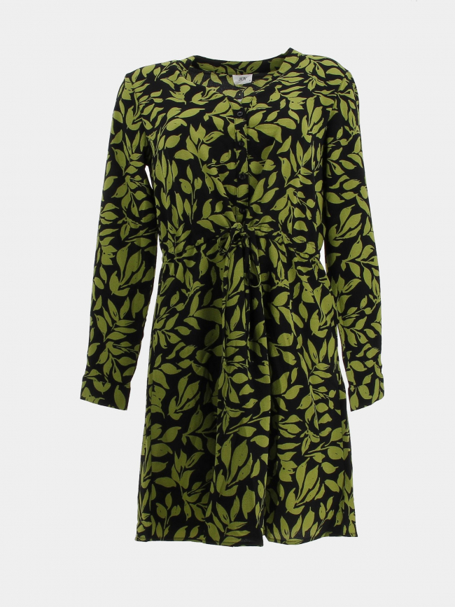 Robe courte piper floral vert femme - Jacqueline De Yong