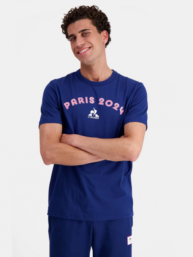 T-shirt graphic Paris 2024 bleu homme - Le Coq Sportif