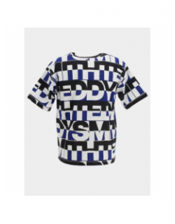 T-shirt edrik bleu noir garçon - Teddy Smith