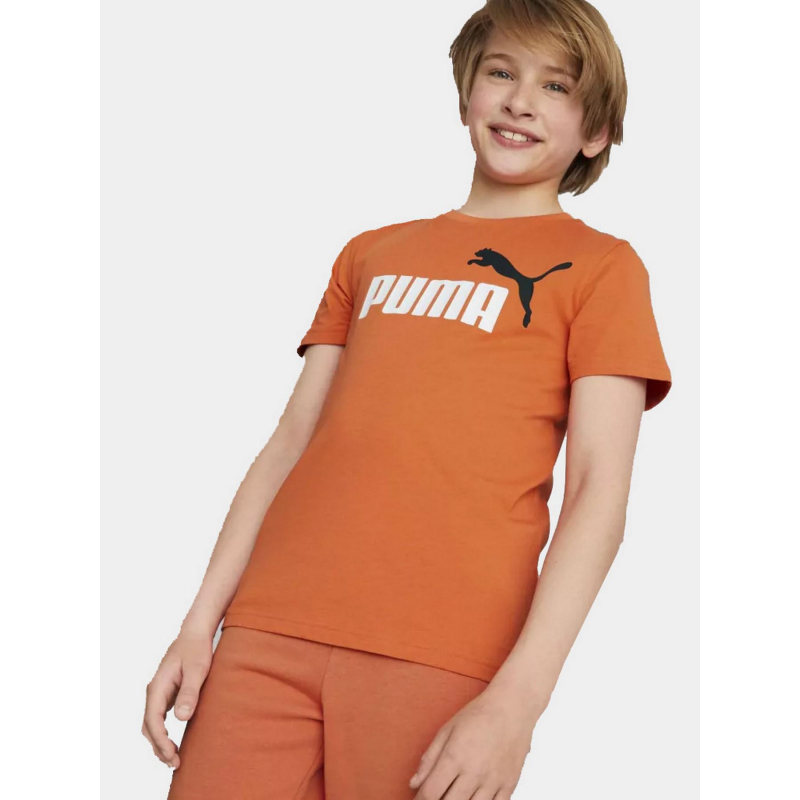 T-shirt essential logo orange garçon - Puma