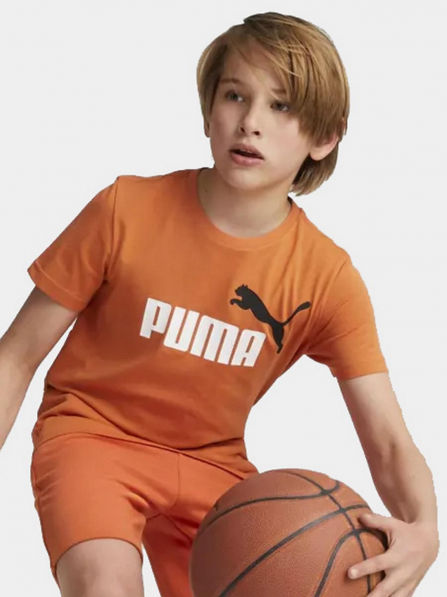T-shirt essential logo orange garçon - Puma