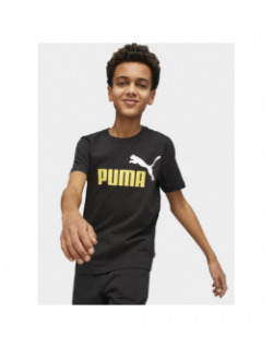 T-shirt essential logo noir garçon - Puma