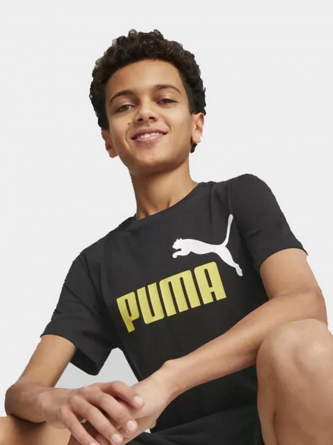 T-shirt essential logo noir garçon - Puma