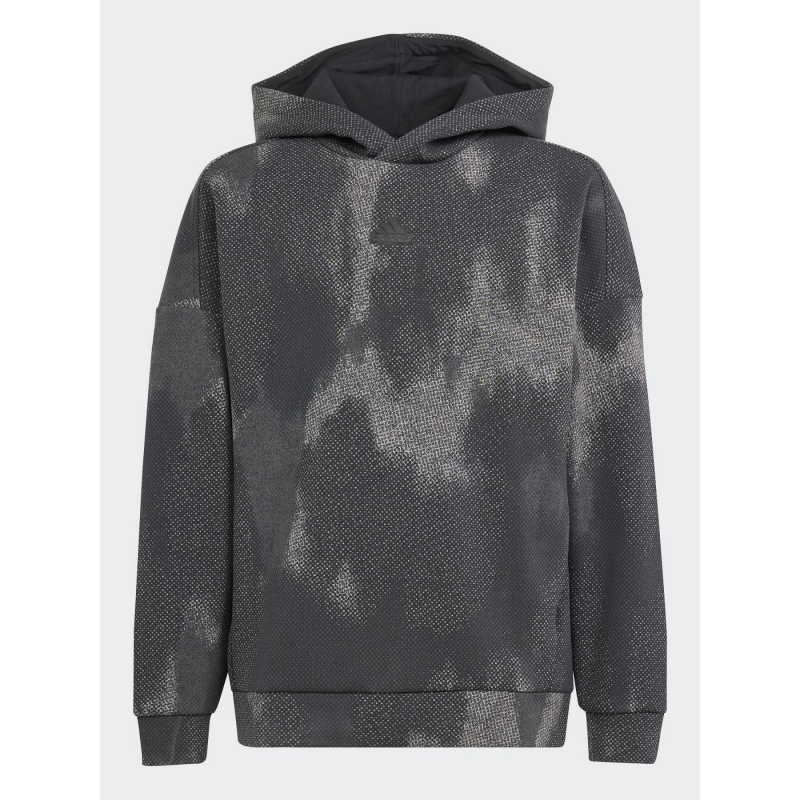 Sweat à capuche aop gris enfant - Adidas