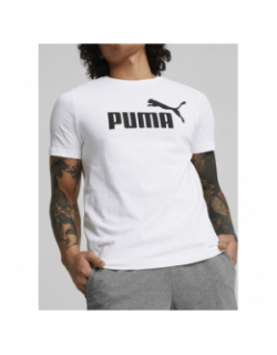 T-shirt essential logo blanc homme - Puma