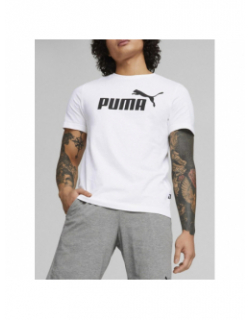 T-shirt essential logo blanc homme - Puma