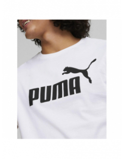 T-shirt essential logo blanc homme - Puma